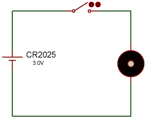 使用CR2025电池电路