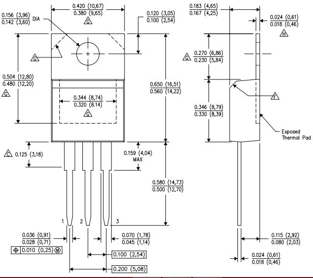 LM317可变电压稳压器2D模型